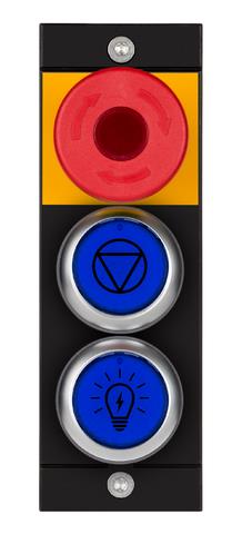 Euchner MSM-1-P-CA-BPP-E2-162930 Submodule MSM-1-P (illuminated emergency stop, 2 illuminated blue pushbuttons with symbol) Turkey