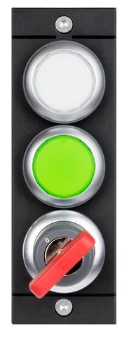 Euchner MSM-1-P-CA-PPW-D4-161474 Submodule MSM-1-P (2 illuminated pushbuttons, middle, top/bottom, key-operated rotary switch) Turkey
