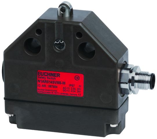 Euchner N1AR514SVM5-M Single hole fixing limit switch N1AR/AB, roller plunger with plug connector SVM5 Turkey