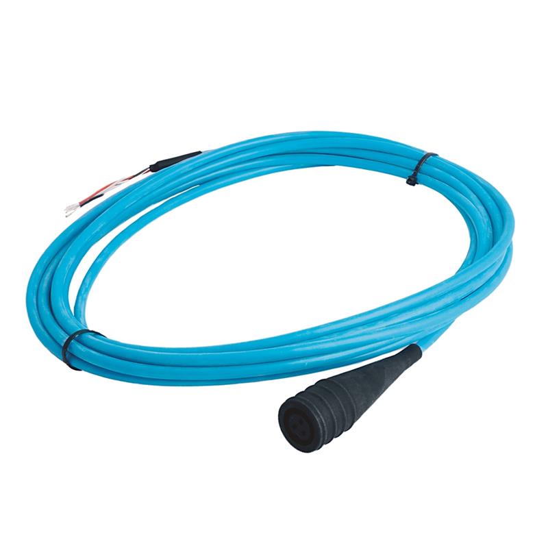 Allen Bradley 1443-CBL-MS2IBC-64S 64 feet of Silicone twisted shielded pair cable w/ molded 2 pin MIL connector and terminated to blunt cut Turkey