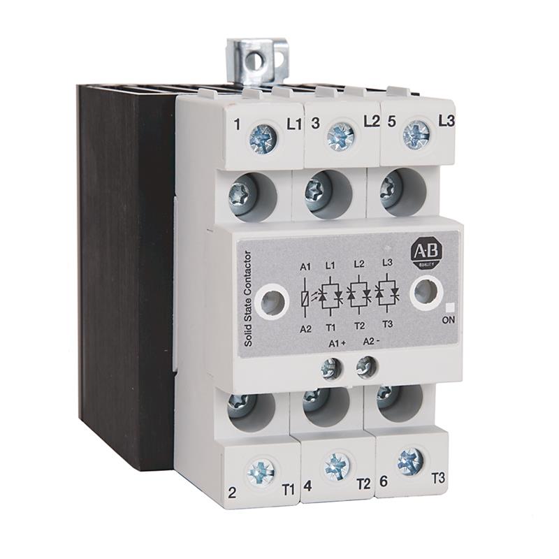 Allen Bradley 156-C2P40NCB Three Phase Solid State Contactor with two switched poles 40 amps @ 40 C 600 volts AC maximum with AC control 20 - 275 volts and DC control of 24 - 190 volts Turkey