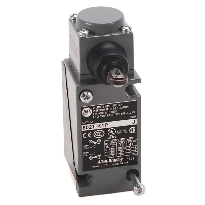 Allen Bradley 802T-K1P1 Metal Plug-In Oiltight Limit Switch Turkey