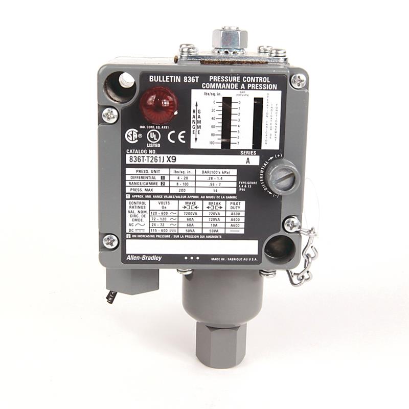 Allen Bradley 836T-T261J Electro-Mech Pres Cntrl Sw Turkey