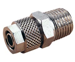 Norgren 241251238 Push-on tube fittings, Adaptor, Straight, 12/10, R3/8 Turkey