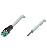 Pepperl+Fuchs V3-GM-2M-PUR Female cordset single-ended M8 straight A-coded, 3-pin, PUR cable grey Turkey