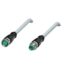 Pepperl+Fuchs V31-GM-5M-PVC-V31-GM Cordset M8 socket straight to M8 plug straight A-coded, 4-pin, PVC cable grey Turkey