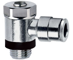 Norgren 10K510605 Pneufit 10 Push-in fitting, Banjo flow control, Regulating out, 6mm, M5 Turkey