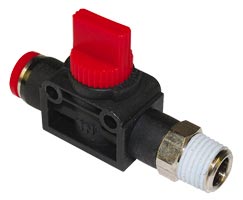 Norgren C01GH0828 Pneufit C Push-in fitting, 3/2 Shut-off valve, 8mm, R1/4 Turkey