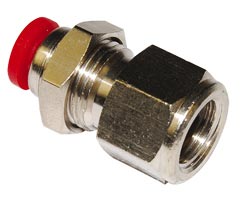 Norgren C02321028 Pneufit C Push-in fitting, Adaptor, Bulkhead female, 10mm, G1/4 Turkey