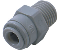 Norgren D21250428 Pneufit D Acetal push-in fitting, Adaptor, Straight male, 1/4