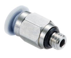 Norgren M02250405 Pneufit M Push-in fitting, Adaptor, Straight, External hex, 4mm, M5 Turkey