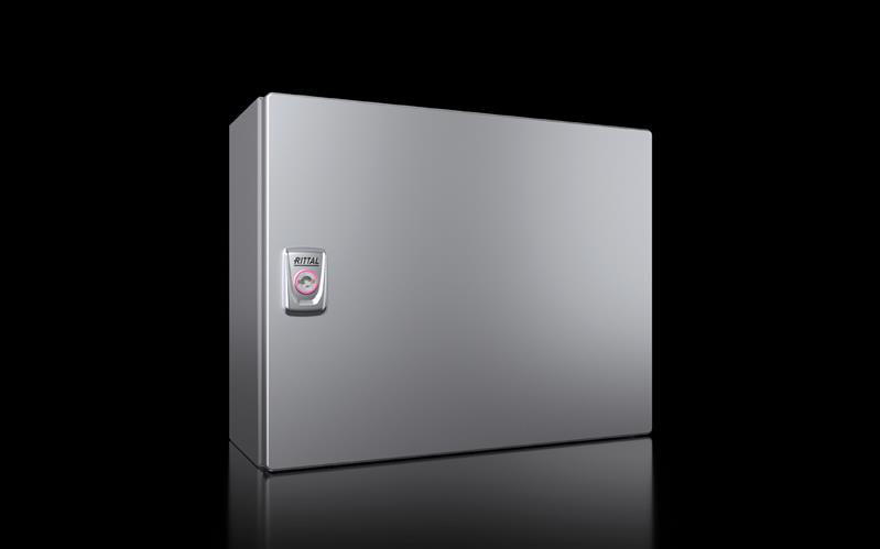 Rittal KX 1588.000 KX E-Box, WHD: 380x300x155 mm, stainless steel 14301, with mounting plate, single-door, with cam lock Turkey