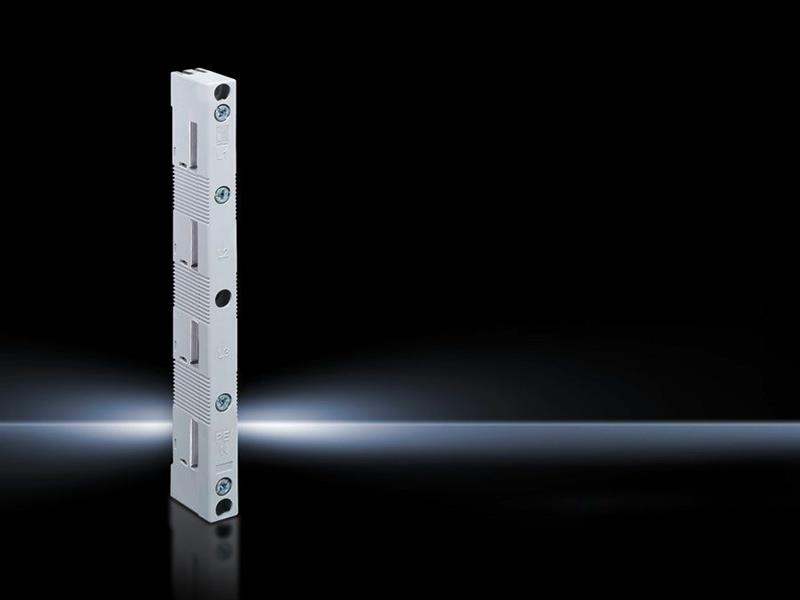 Rittal SV 9340.004 SV Busbar support, 4-pole, 60 mm bar centre distance, for busbar WH: 12x5-30x10 mm, UL design Turkey