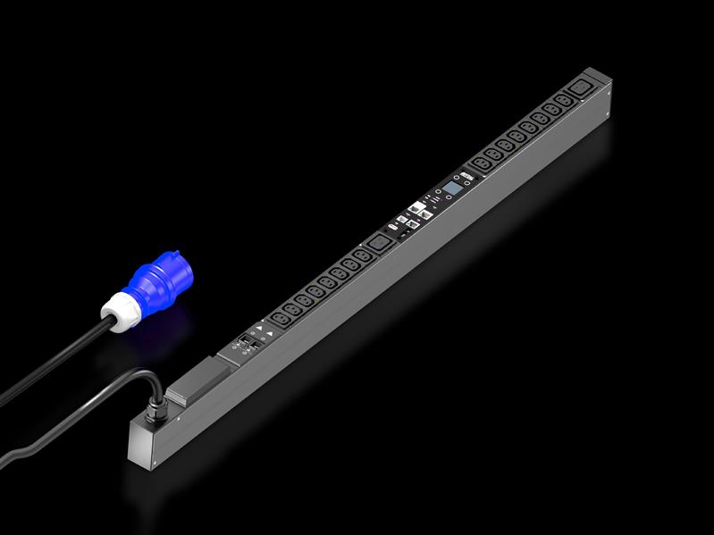 Rittal DK 7979.512 DK PDU metered+, compact basic power distribution incl energy measurement per output slot, with network interface and display, WLD: 44x1095x70 mm, IEC 60 320: 16x C13, 2x C19 Turkey