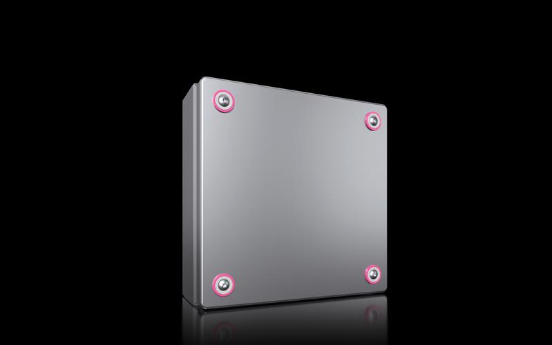 Rittal KX 1562.000 KX Terminal box, WHD: 200x200x80 mm, stainless steel 14301, without mounting plate, with cover, with quick-release fasteners Turkey