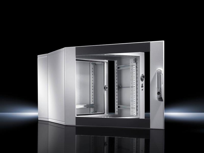 Rittal DK 7706.135 DK Wall-mounted enclosures, 3-part, WHD: 600x345x473 mm, 6 U, With punched rails, and mounting angles, depth-variable Turkey