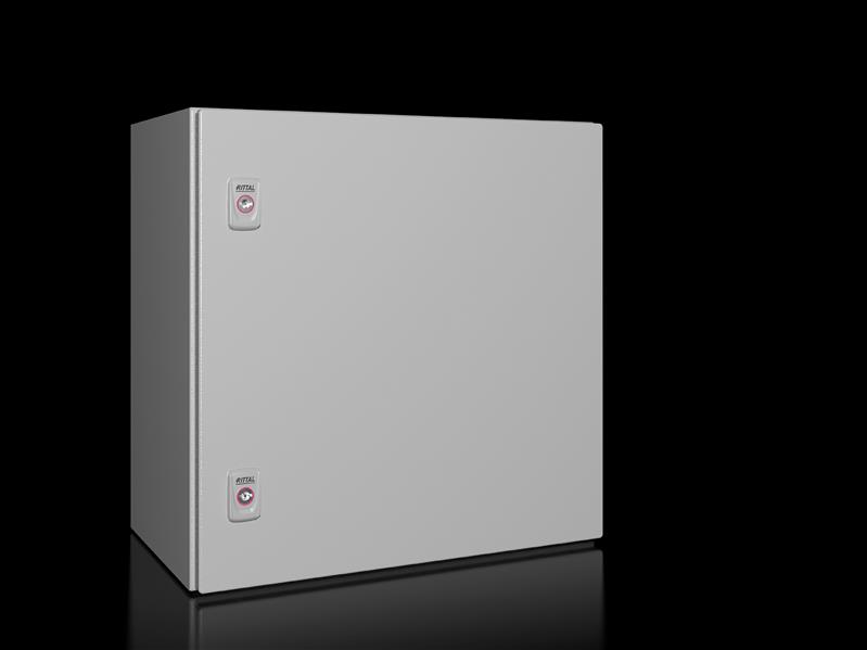 Rittal AX 1350.000 AX Compact enclosure, WHD: 500x500x300 mm, sheet steel, with mounting plate, single-door, with two cam locks Turkey