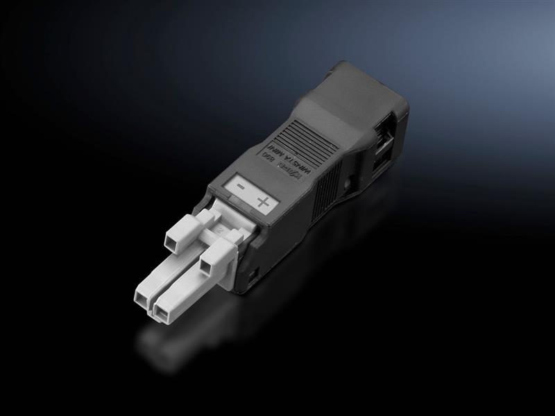 Rittal SZ 2500.610 SZ Jack, for power supply and through-wiring, 2-pole, 24 V DC, Connection accessories for self-assembly Turkey
