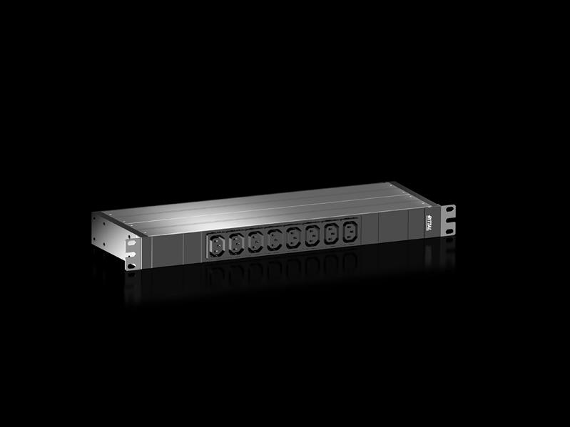 Rittal DK 7979.102 DK PDU basic, compact basic power distribution, WHD: 44x450x144, IEC 60320: 8 x C13, 230 V, 1~, 16 A Turkey