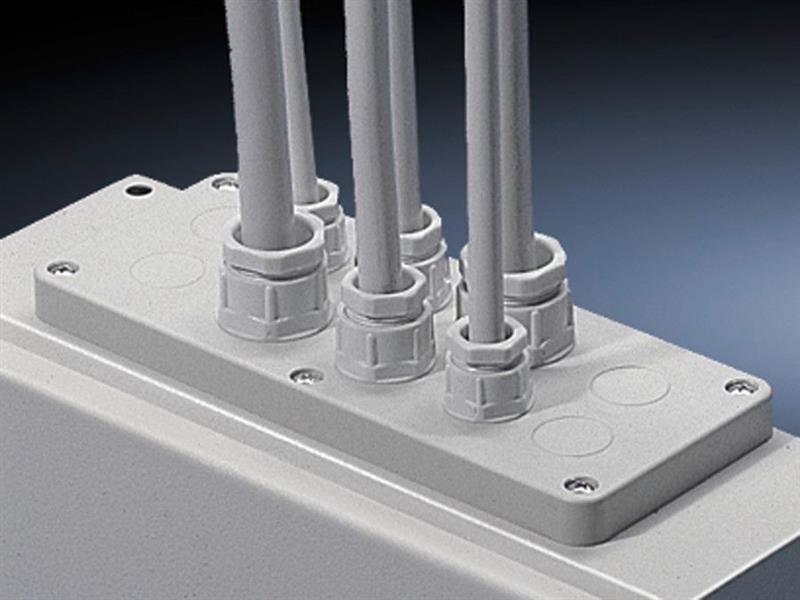 Rittal KL 1582.000 KL Plastic cable gland plate, with PG knock-outs, WD: 220x90 mm, size: 2, PG knockouts: 135 Turkey