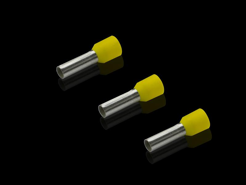 Rittal AS 4050.736 Wire end ferrules for wire processing, 6 mm², yellow, loose, 12 mm Turkey