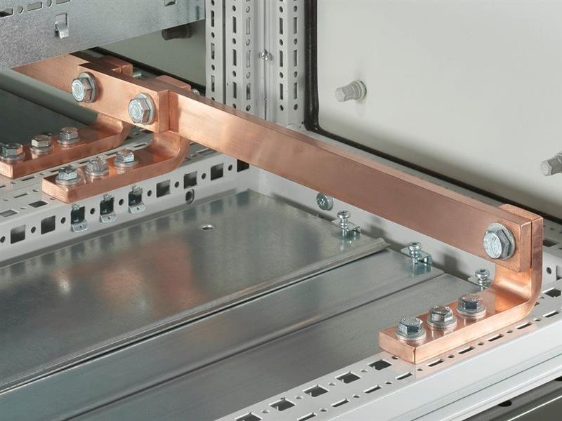 Rittal SV 9661.100 SV Busbar E-Cu, WH: 80x10 mm, L: 992mm, with integral holes Ø 14 mm Turkey