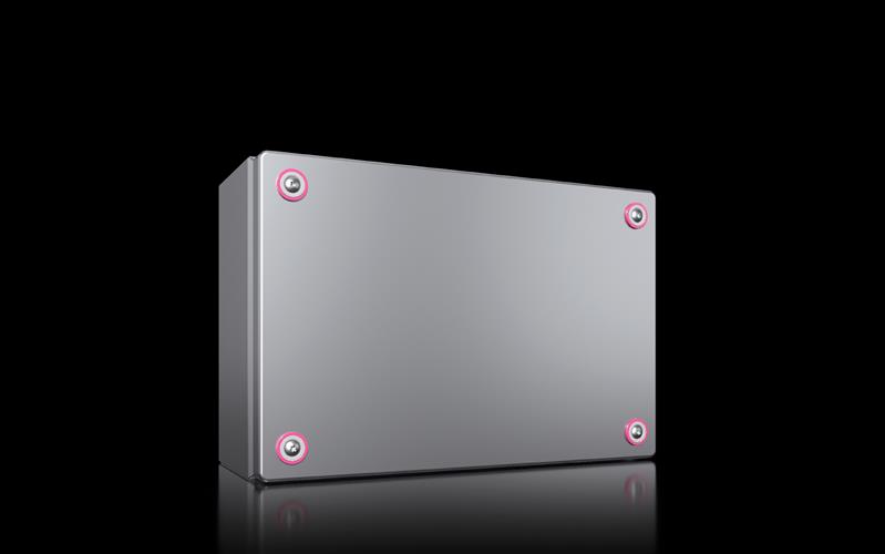 Rittal KX 1566.000 KX Terminal box, WHD: 300x200x120 mm, stainless steel 14301, without mounting plate, with cover, with quick-release fasteners Turkey