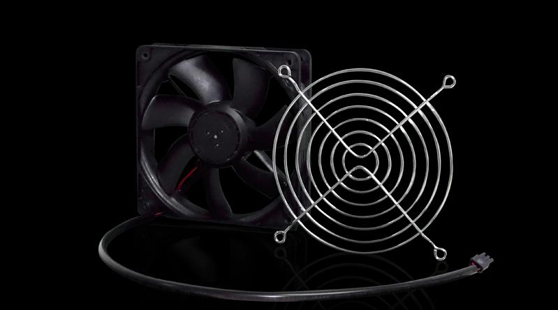 Rittal SK 7990.000 SK Fan expansion kit, speed-controlled, 192 m³/h unimpeded airflow, for fan modules, WHD:119x25x119 mm, RAL 9005 Turkey