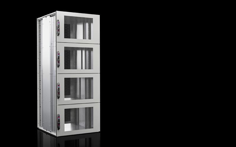 Rittal VX 5314.185 VX IT Compartment Rack, vented, 4 compartments, 4 x 11 U, WHD: 800x2200x1000 mm, enclosure frame and panels: RAL 7035, interior components: RAL 9005 Turkey