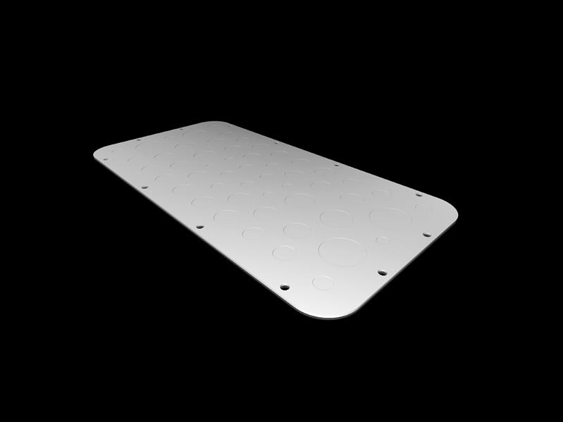 Rittal AX 2577.100 SZ Metal gland plate, for AX, with metric knockouts, WD: 436x221 mm, for gland plates size 7 Turkey