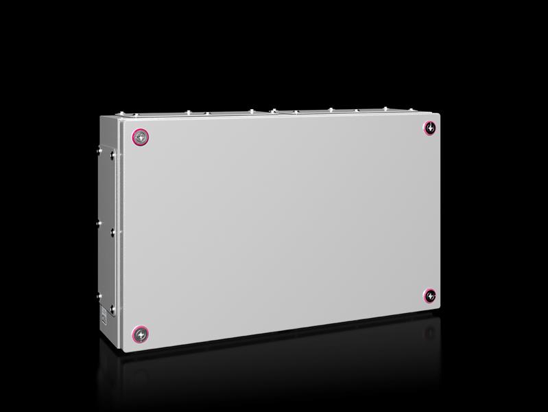 Rittal KX 1537.000 KX Terminal box, WHD: 500x300x120 mm, sheet steel, without mounting plate, with cover, with gland plate Turkey