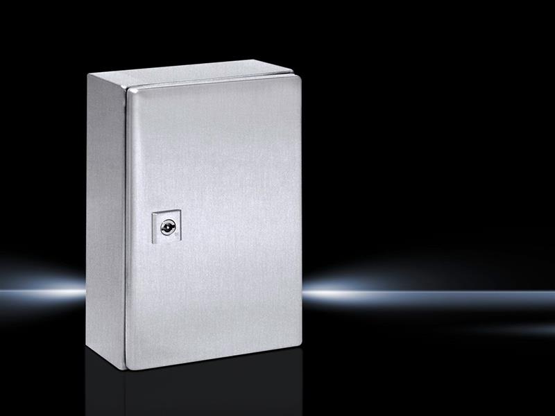 Rittal AE 1001.600 AE Compact enclosure, WHD: 200x300x120 mm, Stainless steel 14301, with mounting plate, single-door, with one cam lock Turkey