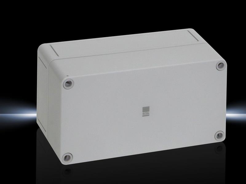 Rittal PK 9513.000 PK Polycarbonate enclosure, WHD: 180x94x81 mm, fibreglass-reinforced polycarbonate, without knockouts, with grey cover Turkey