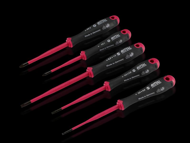 Rittal AS 4052.211 Screwdriver Set insulated SL 3x0,5_4x0,8_5,5x1/PZ 1_2 Turkey