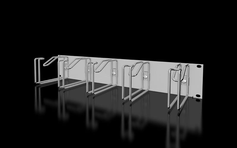 Rittal DK 7257.100 DK Cable management panel, 2 U, with cable routing bars Turkey