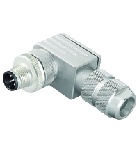 Pepperl+Fuchs V1SD-W-ABG-PG9 Male connector M12 angled D-coded 4-pin, for cable diameter 5 - 8 mm, shielded, field-attachable Turkey