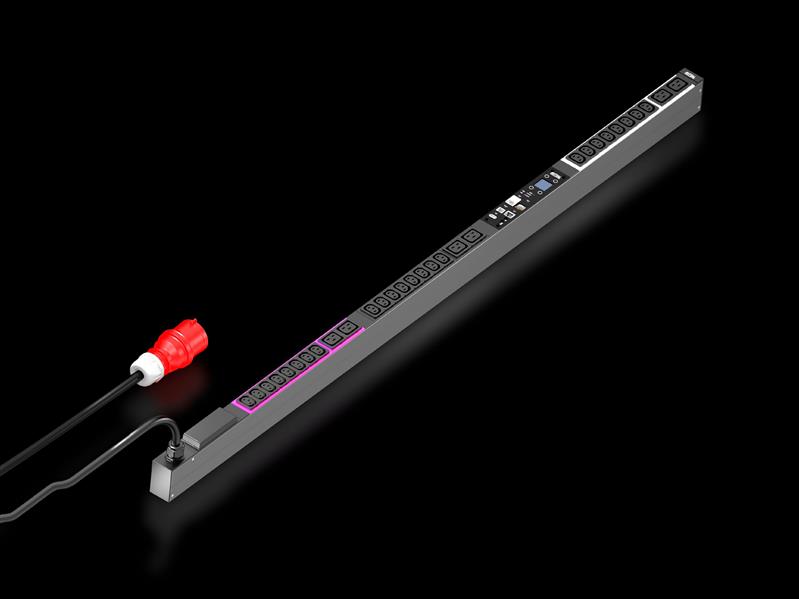 Rittal DK 7979.236 DK PDU metered, compact basic power distribution incl energy measurement per phase, with network interface and display, WLD: 44x1495x70 mm, IEC 60 320: 24x C13, 6 x C19 Turkey