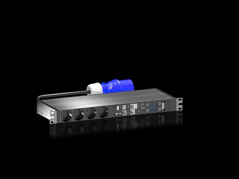 Rittal DK 7979.203 DK PDU metered, compact basic power distribution incl energy measurement per phase, with network interface and display, WHD: 450x440x144 mm, CEE 7/3: 4 x earthing-pin Turkey