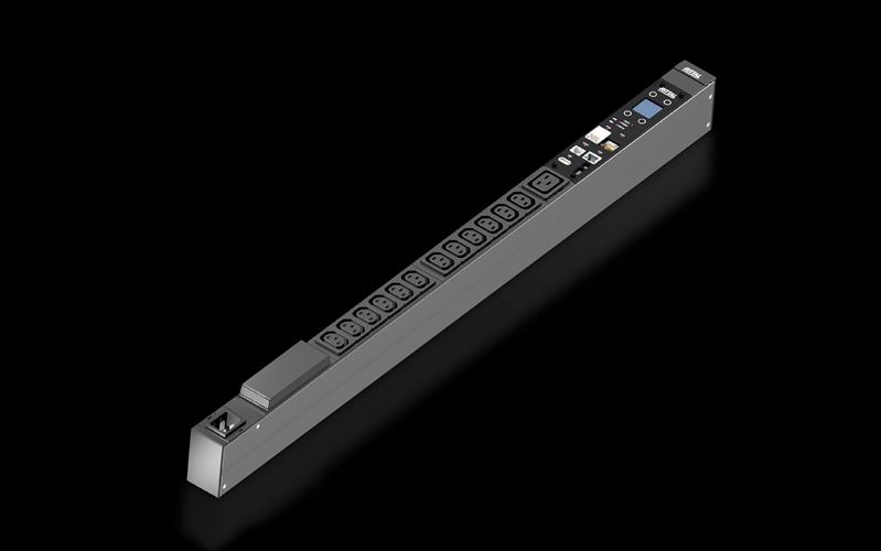 Rittal DK 7979.217 DK PDU metered, compact basic power distribution incl energy measurement per phase, with network interface and display, WLD: 44x845x70 mm, IEC 60320: 12 x C13, 1 x C19, IEC C20 Turkey