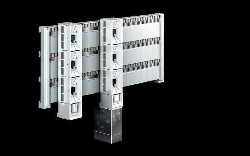 Rittal SV 9677.900 SV Busbar connection adaptor, 800 A, 690 V, 3-pole, 185 mm, cable outlet at the top/bottom, 6-240 mm² Turkey