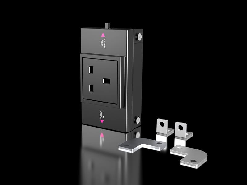 Rittal SZ 2500.711 SZ socket box for LED system light, with socket for UK, Turkey