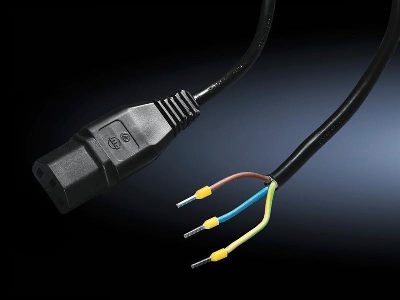 Rittal SM 6450.060 SM Connection cable, For power pack, with IEC 60 320, L: 1,5 m Turkey