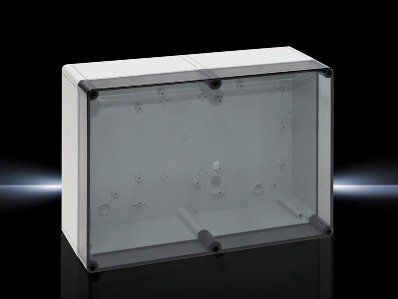 Rittal PK 9523.100 PK Polycarbonate enclosure, WHD: 360x254x111 mm, fibreglass-reinforced polycarbonate, without knockouts, with transparent cover Turkey