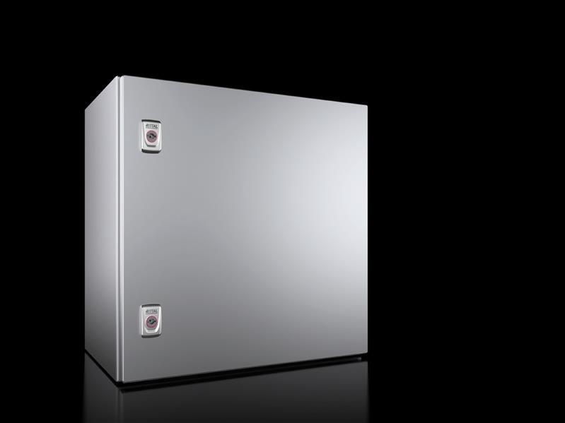 Rittal AX 1013.000 AX Compact enclosure, WHD: 500x500x300 mm, stainless steel 14301, with mounting plate, single-door, with two cam locks Turkey