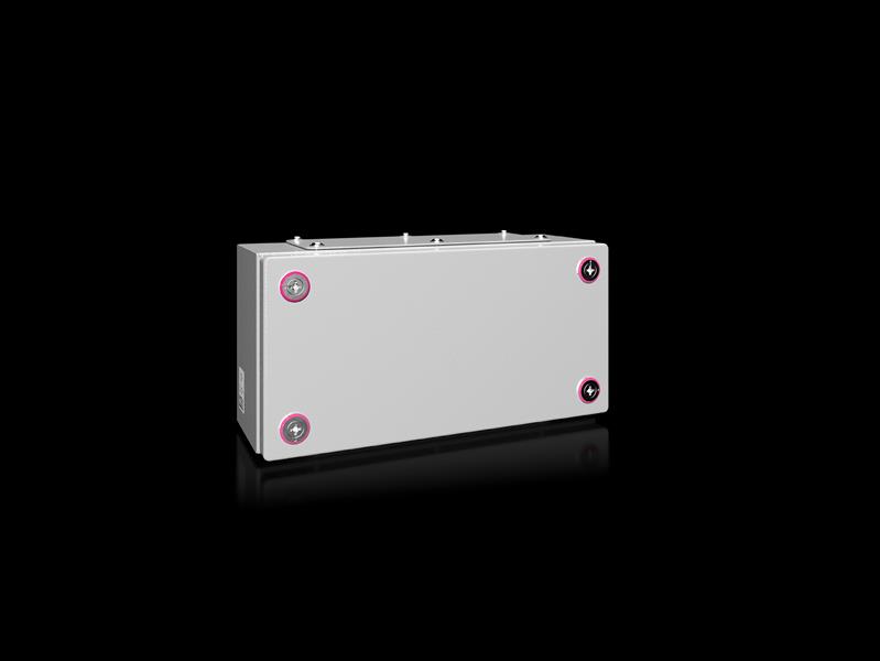 Rittal KX 1530.000 KX Terminal box, WHD: 300x150x120 mm, sheet steel, without mounting plate, with cover, with gland plate Turkey