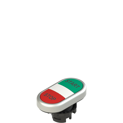 Pizzato E2 1PDRL9AAAP Double lower flush pushbutton, with marking Turkey