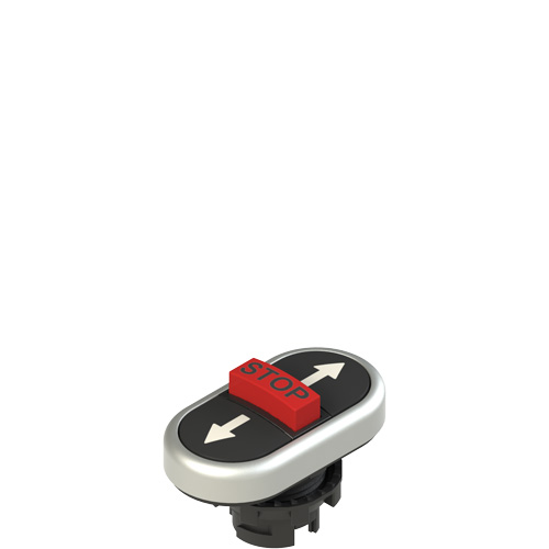 Pizzato E2 1PTRS9AABF Triple lower flush pushbutton, with marking Turkey