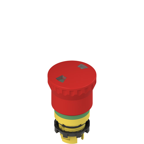 Pizzato E2 1PEPF4731 Push-pull emergency pushbutton with mechanical indicator with green marking dotted line Turkey