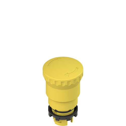 Pizzato E2 1PERZ4551 Yellow mushroom pushbutton, turn to release Turkey