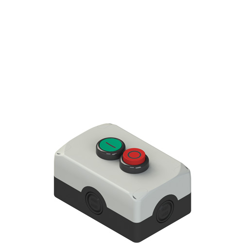Pizzato ES AC32010 Complete unit with enclosure, 1 flush pushbutton, 1 projecting pushbutton and contacts Turkey